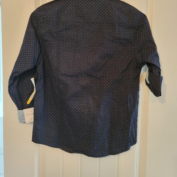 Level Ten Authentic Black Button Down Boys Shirt / Made in India / long sleeved - Picture 3 of 4